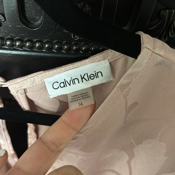 NWT Floral Jacquard Faux-Wrap Dress Size 14 - Picture 7 of 9